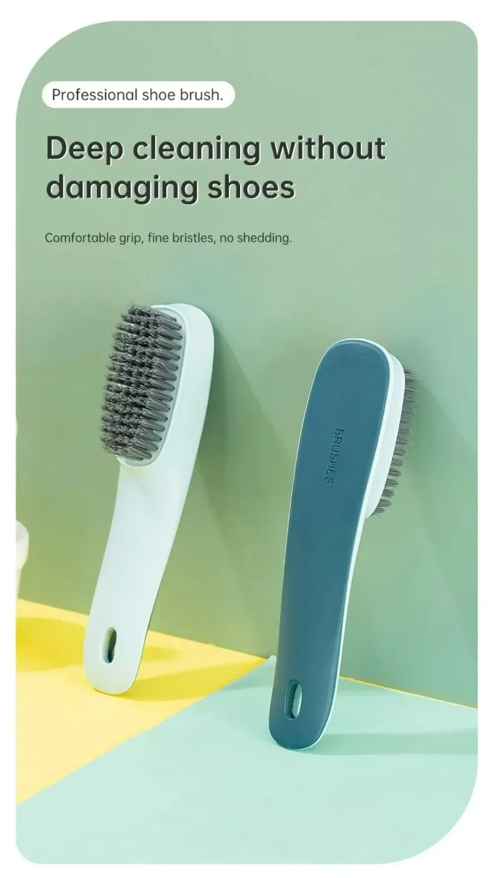 1pc Shoe Cleaning Brush Plastic Clothes Scrubbing Household Multi-functional Cleaning Tools Commercial Washing Brush Accessories