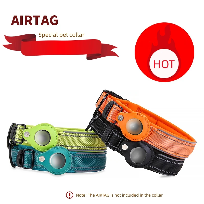 Anti Lost Small Dog Collar For The Apple Airtag Protective Tracker Location Tracking Reflective