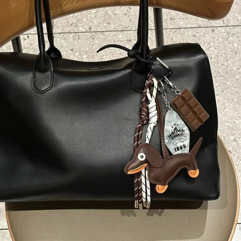 Braided Rope Bag Pendant High-grade Keychain Pendant Style Dachshund Pendant Suitable For Bag Accessories