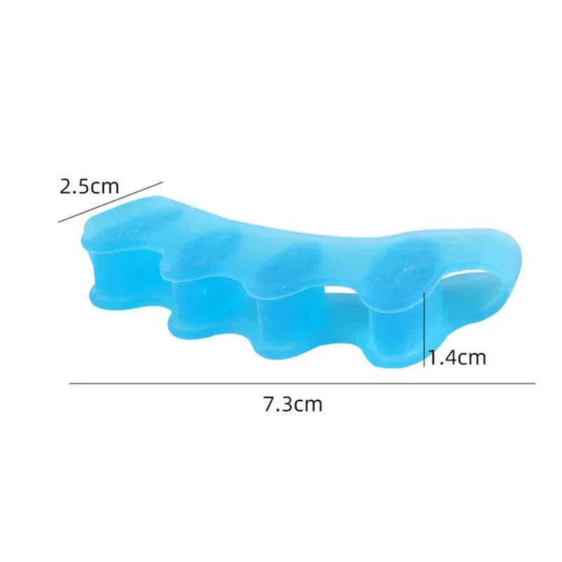 Toe Separator Corrector Soft Reusable Hallux Valgus Straightener Elastic Bunion Corrector Foot Care Tool 2pcs For Adult