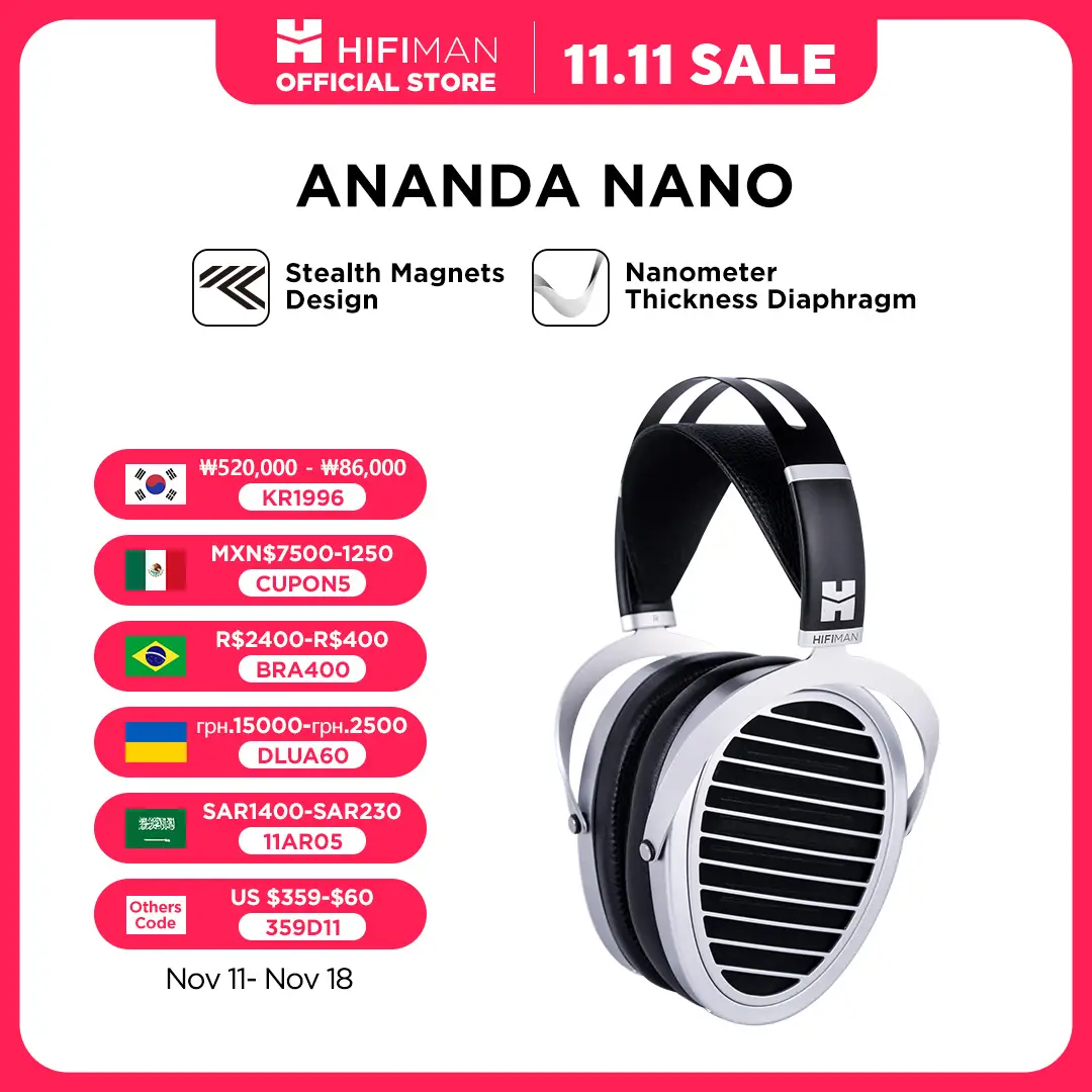 HIFIMAN ANANDA NANO Open-back Planar Magnetic Hi-Fi Headphones