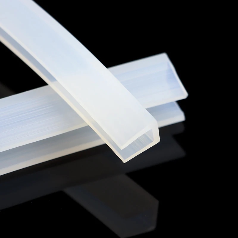 1m silicone rubber seal strip U shape solid gasket soft window car door shower frameless glass edge weatherstrip protect door seal strip sealing strip tape window seal strip sealing tape sealing strip rubber seal strip silicone seal strip