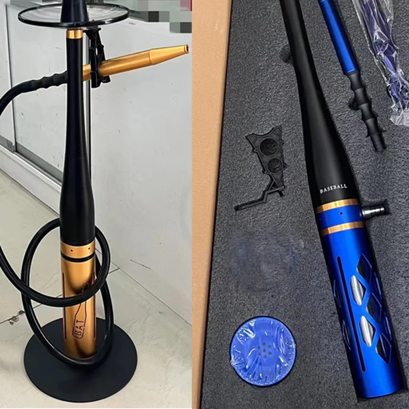 New Baseball Full Set Aluminum Alloy Hookah Smoking Pipe Large Size For
