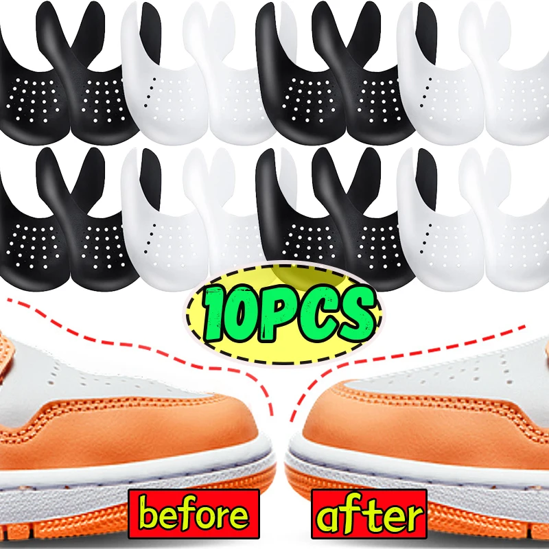Crease Protector Shoe Head Stretcher 5pairs Sneaker Anti Crease Wrinkled Fold Shoe Support Toe Sport