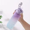 300ml/750ml/2L Water Bottle Motivational Sport Water Bottle Leakproof Bottles Drinking Outdoor Travel Gym Fitness Jugs 3