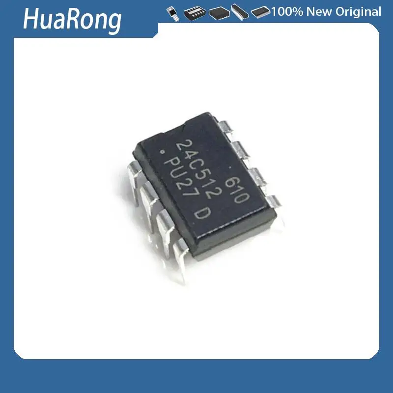 Новинка 10 шт./партия AT24C512PI27 AT24C512 24C512 DIP-8