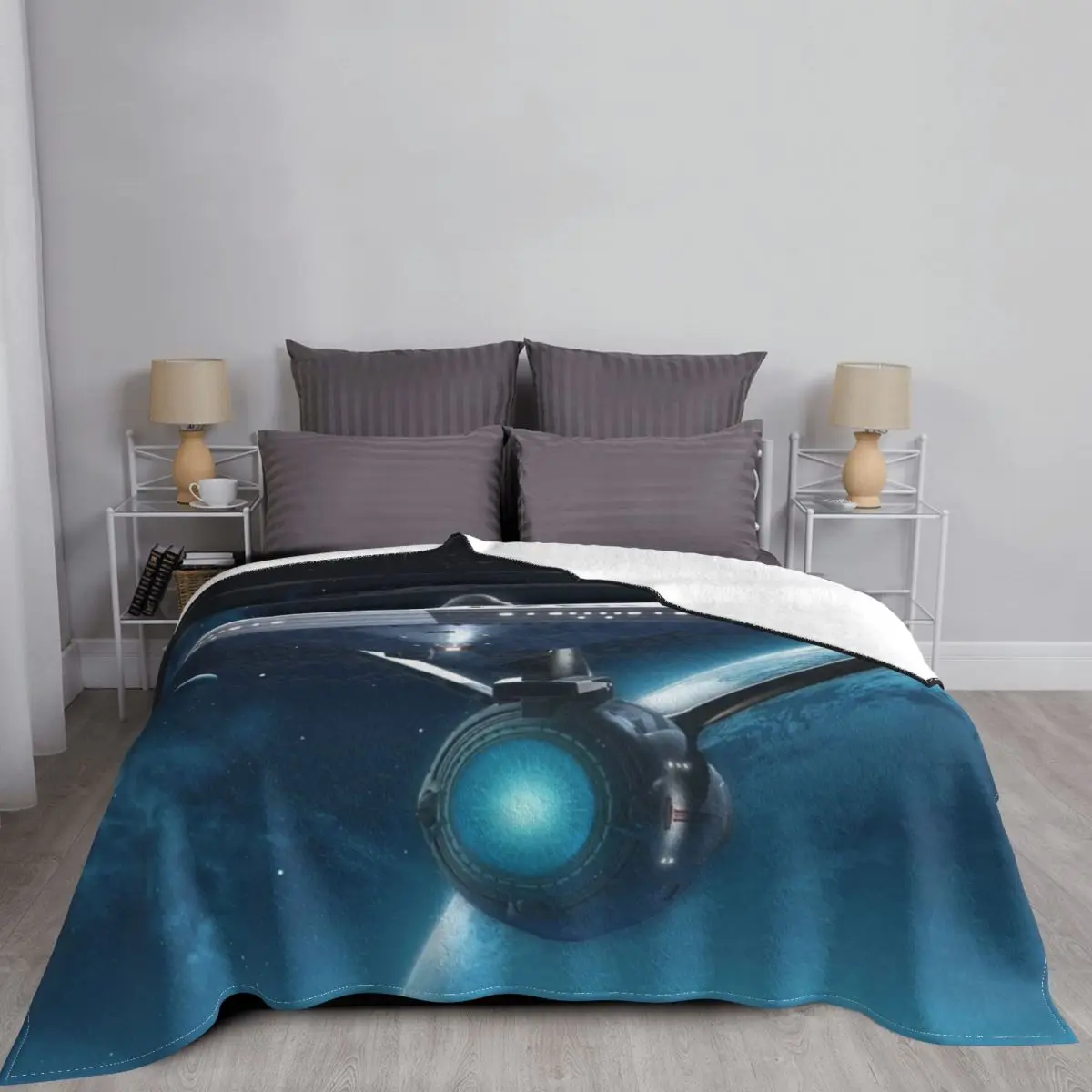 Star Trek Chris Pine Science Fiction Film Adventure Portable Warm Throw Blankets for Bedding Travel 5