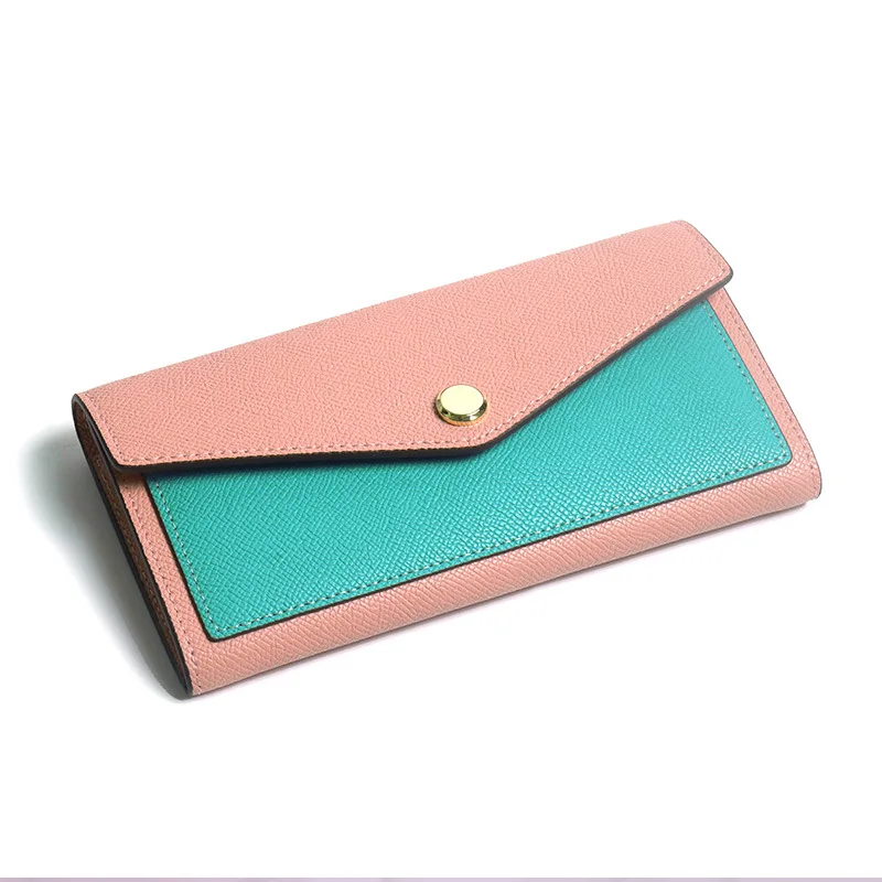 

Fashion Long Wallet Women Genuine Leather Credit Card Holder Hasp Brand Design Handbag For Cell Holder Purse Clutch Bag