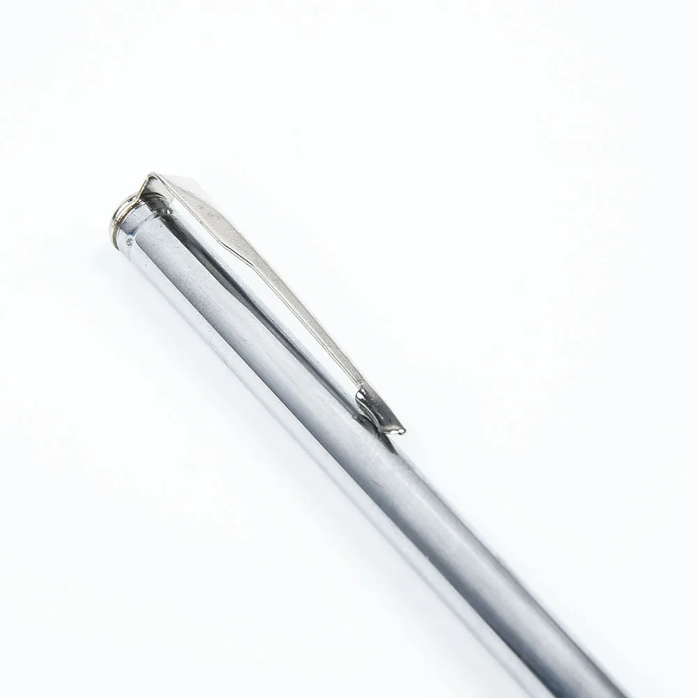 Extendable Pickup Rod Stick Portable Rotatable Silver Magnetic Pickup with Retractable Pen Clip Magnet Suction Rod Hand Tools