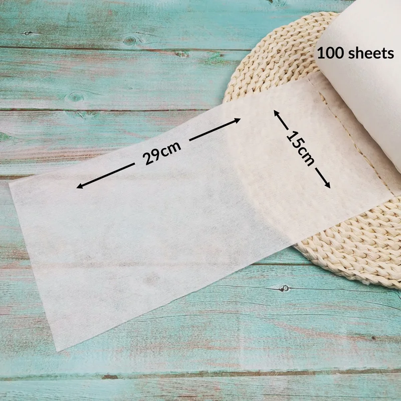 Diaper Liners 4PCs Biodegradable & Flushable Nappy Liners Cleaning Diaper Insert Cover Wipes one set for 4 Rolls Bamboo Liners one set