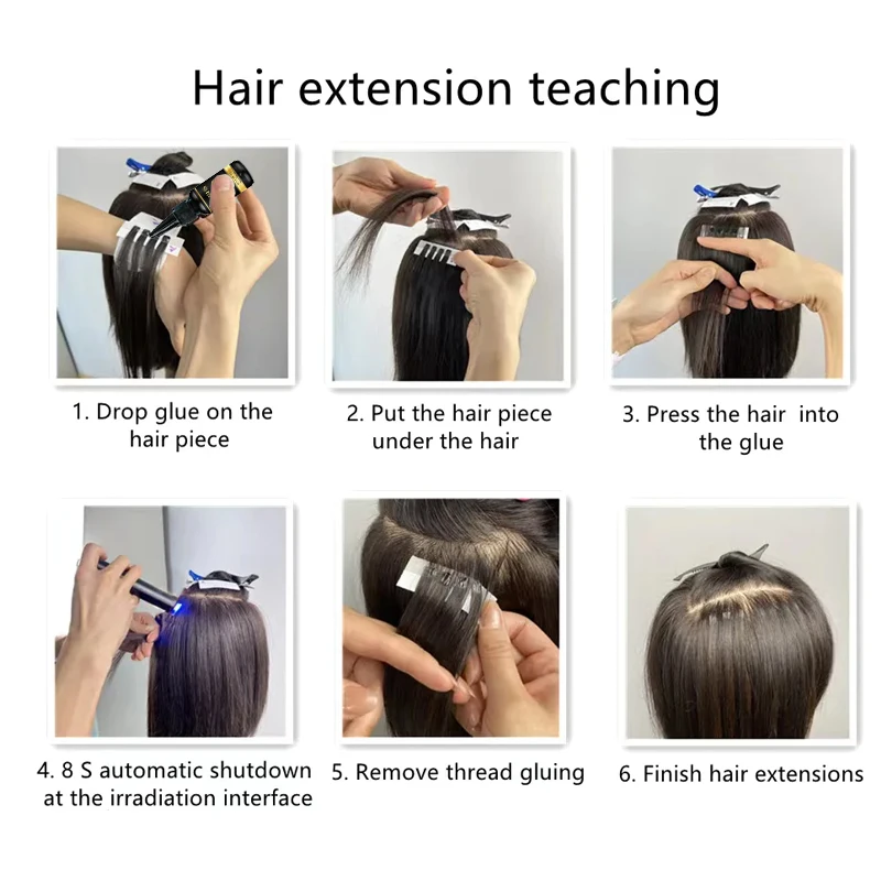 Uv Light Hair Extension Glue Uv Wigs Adhesive Tape UV Light Gel LED Technology Ultra Hold Hair Glue