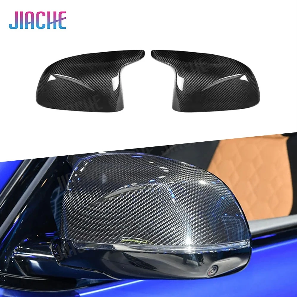 

Dry Carbon Fiber Car Rear View Mirror Covers Caps For BMW X3M F97 2022+ Car Rear Side Mirror Caps Covers Shell