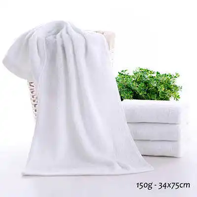 5-Star Hotel Cotton Bath Towel For Adults Thick Heavy White Travel