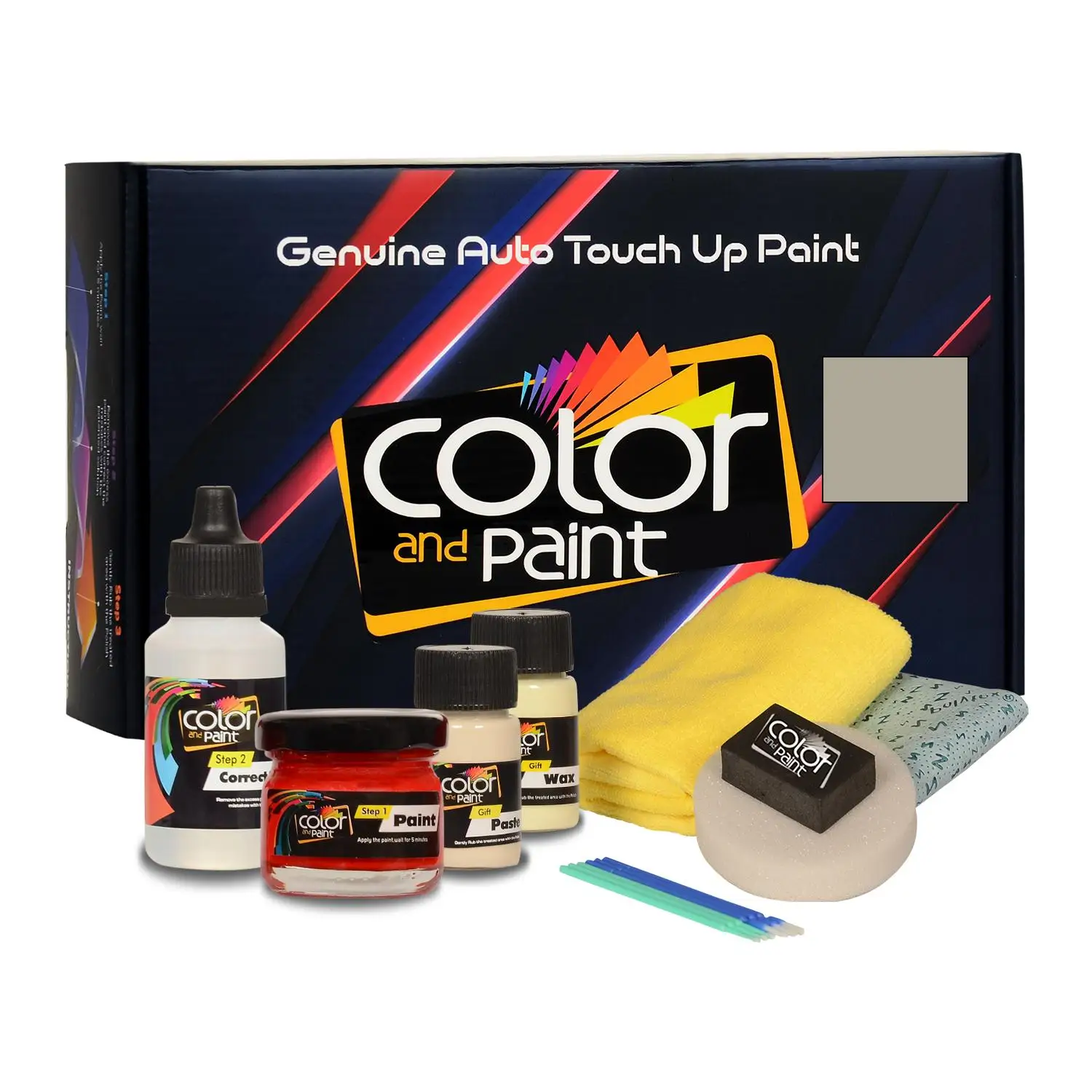 Color y pintura compatible con Renault Automotive Touch Up Paint - GRIS BOREAL MET-632-cuidado básico