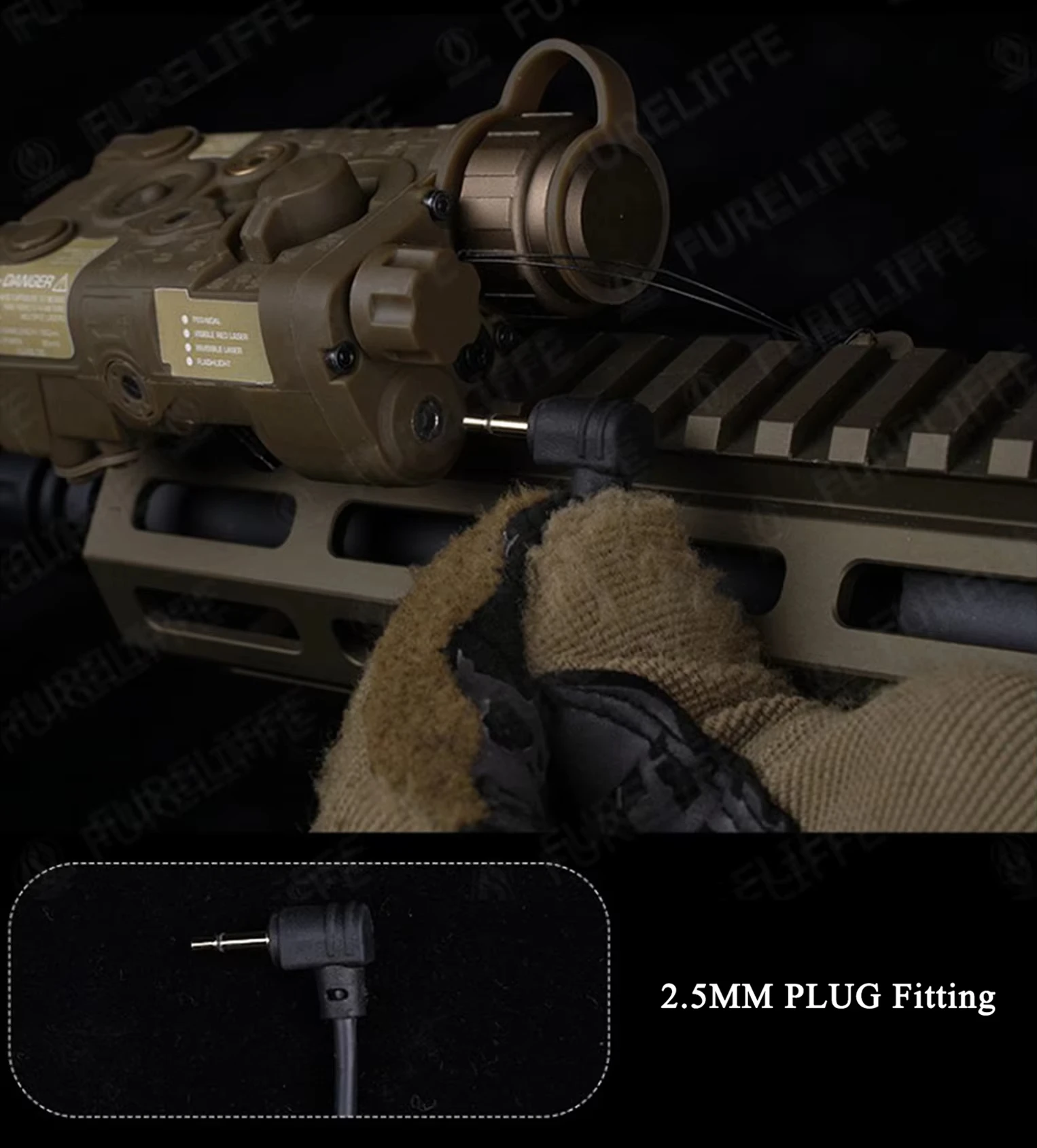 Tactical AXON Remote In-Line Dual Function Pressure Switch Flashlight PEQ NGAL L