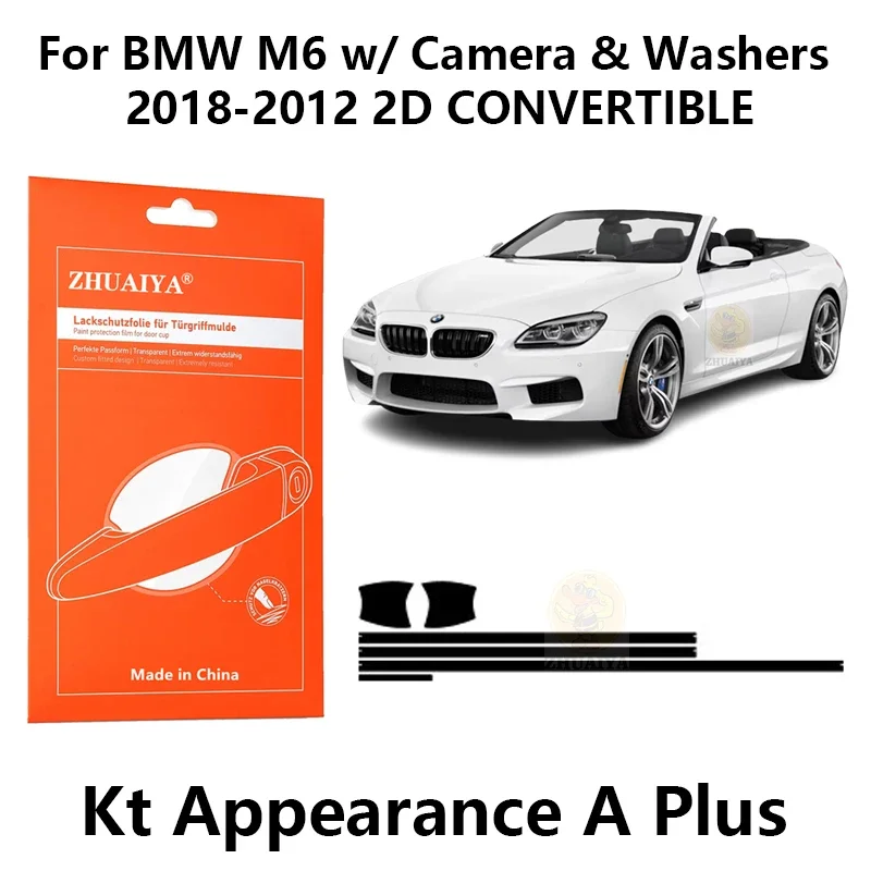 

Защитная пленка ZHUAIYA для красок дверной ручки, ТПУ PPF для BMW M6 w/камеры и шайбы 2018-2012 2D, трансформер