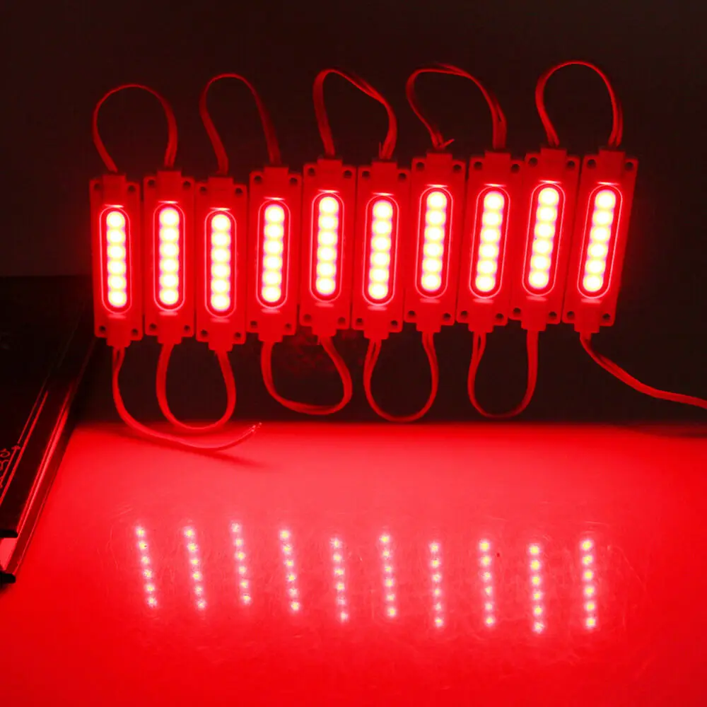 12V COB LED Modules Advertising Luminous Characters Backlight Modules IP68 Waterproof White Red Blue Green Yellow Pink 10 Pieces