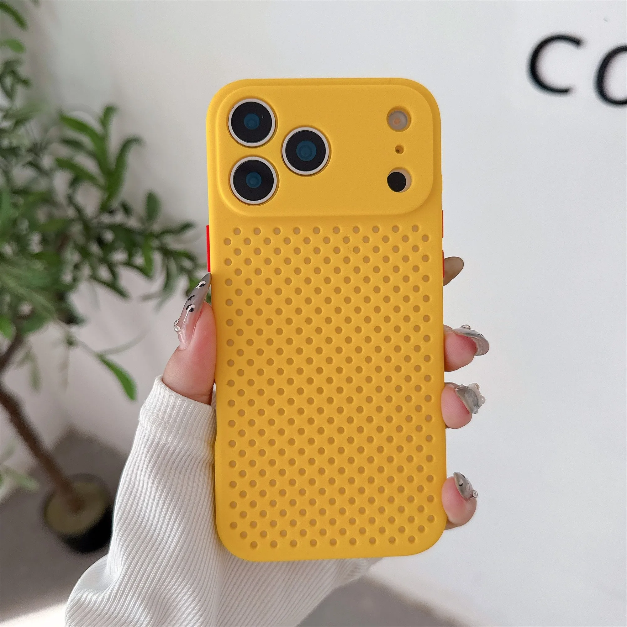 Breathable Cooling Silicone Phone Case with Shockproof Matte Bumper Cover