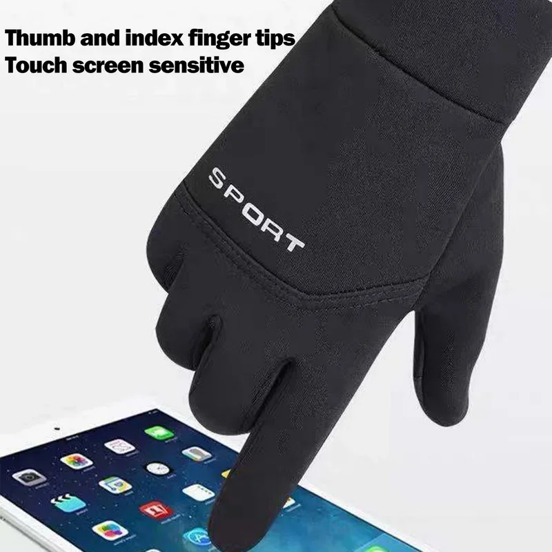 Winter Outdoor Sports Running Glove Warm Touch Screen Gym Fitness Full Finger Gloves For Men Women Knitted Magic Gloves cycling gloves warm gloves full finger gloves running gloves