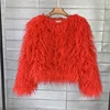 Colorful Warm Faux Women Fur Coat Loose Black White Pink Plush Coat Female Jacket Fur Autumn Winter Shaggy Outerwear 5