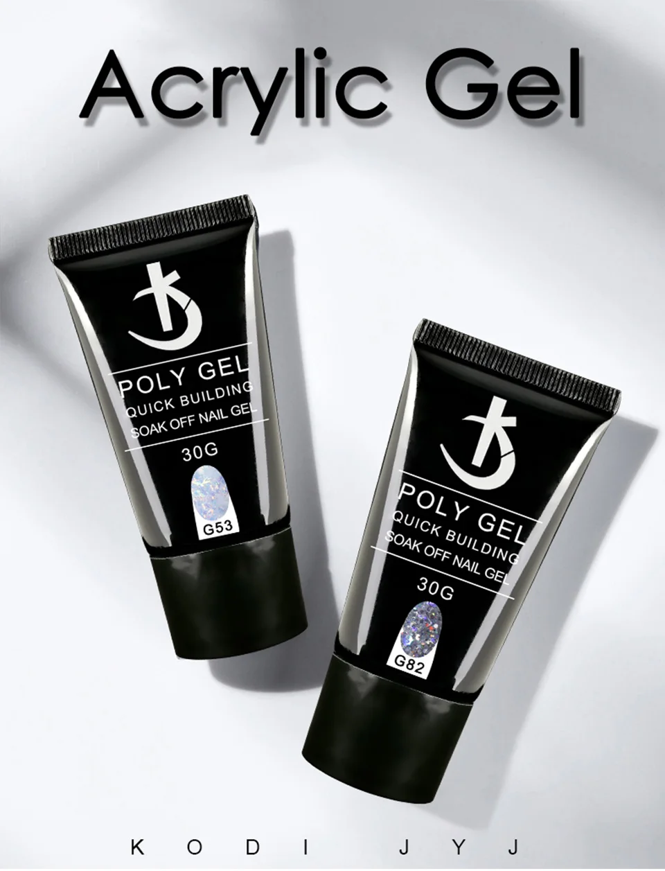 30ml Semi-Permanent Glitter Nail Gel for Nail Extensions
