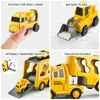 WizKidz 5-in-1 Construction Truck Toy for Kids 3+ Years Old Friction Power Vehicle Set Carrier Transport Trucks for Boys & Girls 4