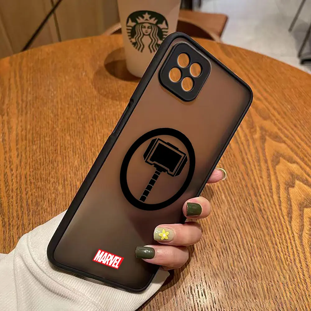 Funda mate para OPPO A97 A96 A95 A94 A93 A92 A92S A78 A74 A73 A72 A57 A55 A54 A53 A17 A16 4G 5G Logo Marvel Lron Spider-Aan