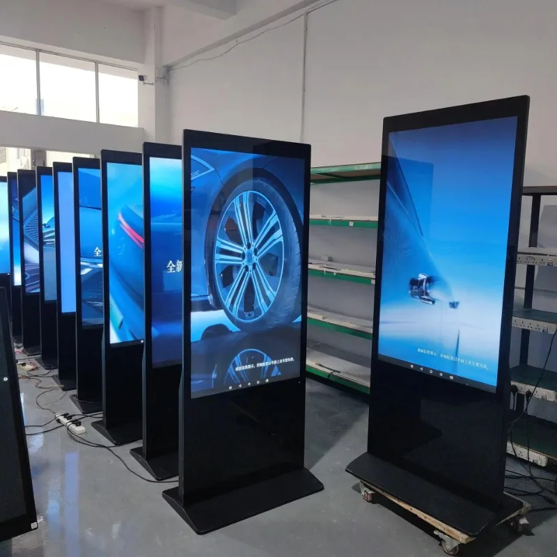 55-Inch digital signage and display kiosk totem LCD touch screen indoor ...