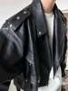 Autumn Jackets Stylish Moto Handsome Retro American Style Versatile Cropped Rivet Windproof Classic Workout Daily Solid Color 2