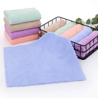 Coral Velvet Face Towel Microfiber Absorbent High-density Square Hand Towel Cleaning Wipes Quick Dry Clean Handkerchief Supplies 3