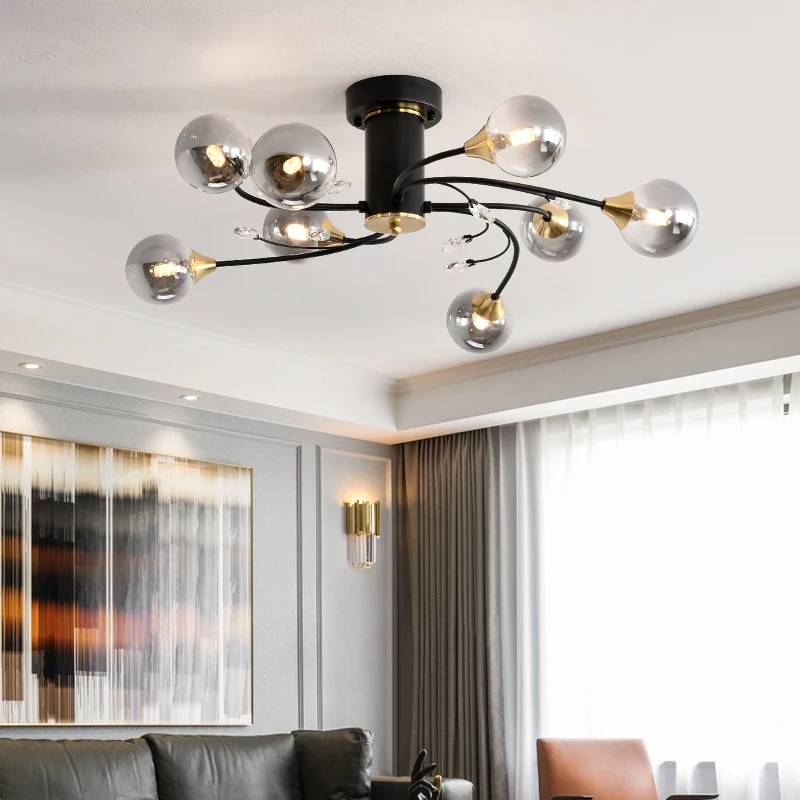 

Modern LED Chandelier Villa Ofiice Coffee Bar Living Bedroom Dining Room Pendant Lights New Home Indoor Lighting Decorate Lamps