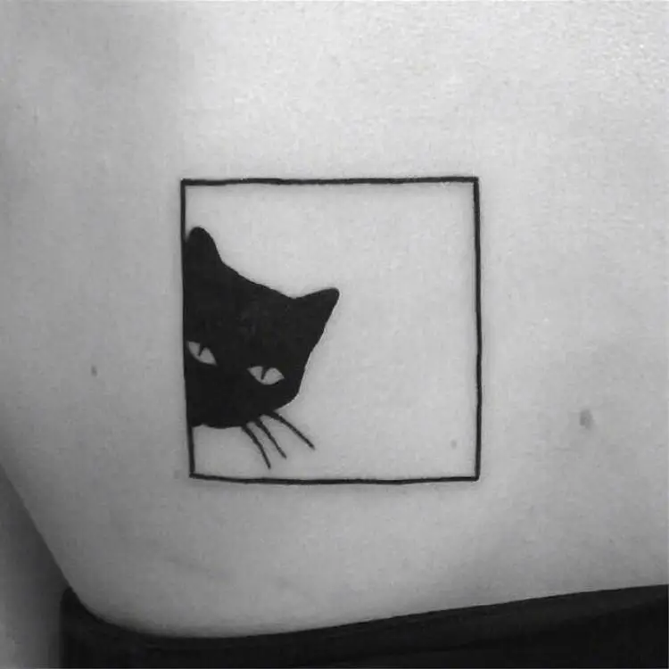 

Cute Dark Checkered Cat Waterproof Tattoo Stickers Fake Tattoos for Women Art Hotwife Tatto Tatoo Festival Temporary Sticker