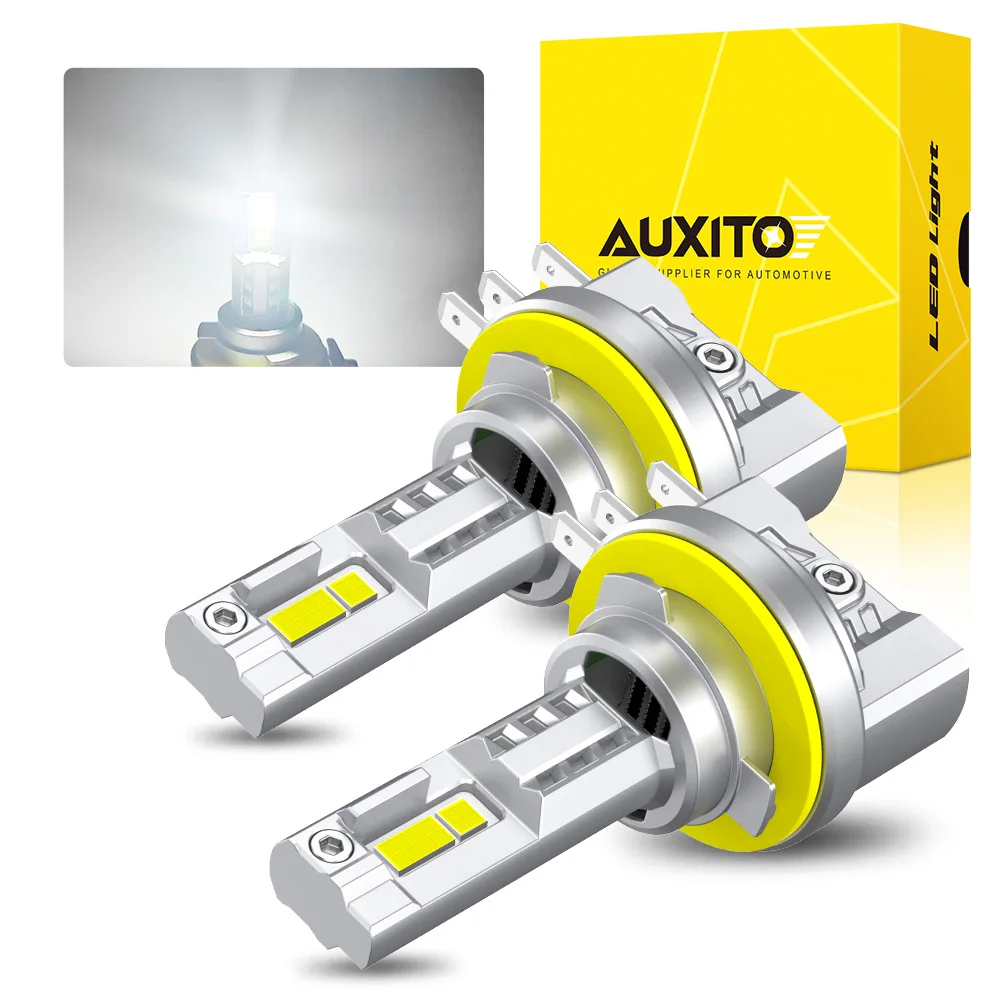 Auxito 2 Pz Led H15 Lampadina Canbus Faro 30000Lm 60W 6500K Bianco Auto H15 Led Abbagliante Drl Lampada Di Guida Con Ventola Di Raffreddamento