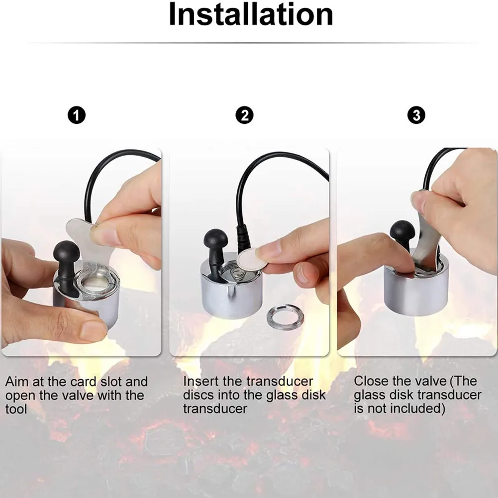 4Pcs Ceramic Atomizing Sheet Glass Disk Transducer Discs For Opti