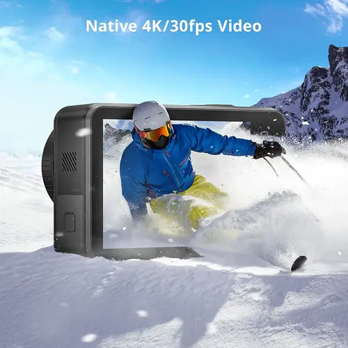 AKASO Brave 7 4K30FPS 20MP WiFi 액션 카메라 터치 스크린 IPX8 방수 카메라, EIS 2.0 줌 음성 제어 지원 외부 Mi 2