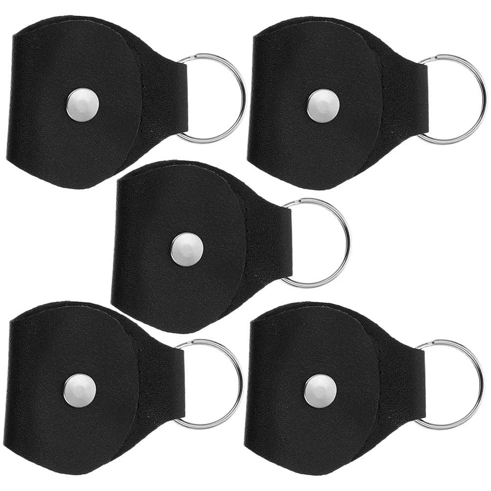 

PU Leather Guitar Picks Case Guitar Picks Holder Portable Guitar Pick Case With Key Ring Guitar Capo Plectrums Storage Box