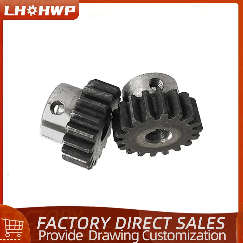 1 Module Spur Gear 1M 17 Teeth/18 Teeth/19 Teeth/20 Teeth Standard Hole 6/6.35/8/10mm Precision 45# Steel Motor Boss Gears image 1