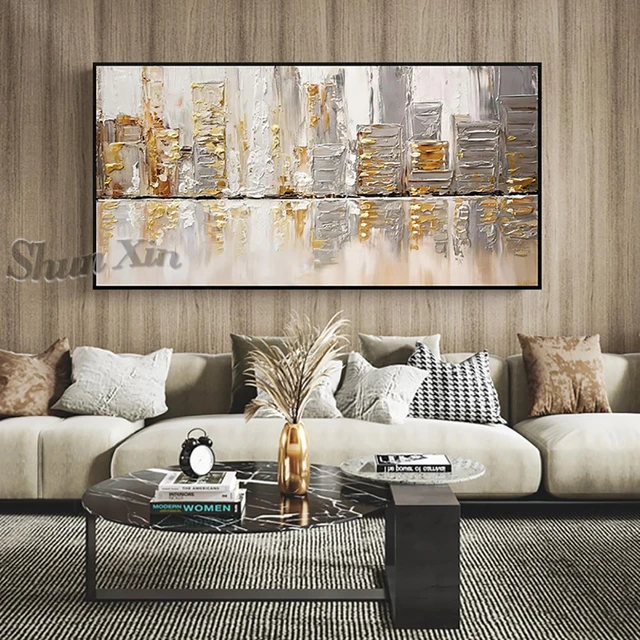 Hand Painted Canvas Oil Painting Cuadros Grandes Modern Abstract Salon Bar  Home Bedroom Wall Art Decorationmural