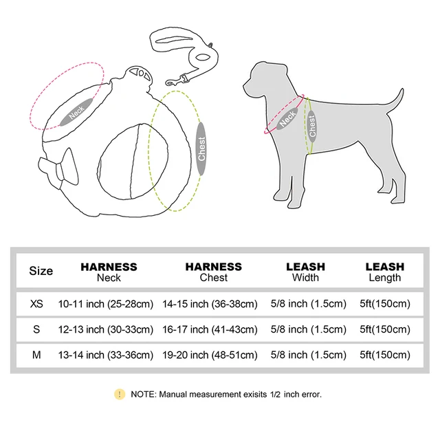 Winter Warm Dog Harness Leash Set Soft Fur Padded Dog Harness Vest No Pull Adjustable Pet Harness With Lead Leash Cute Bowknot 6