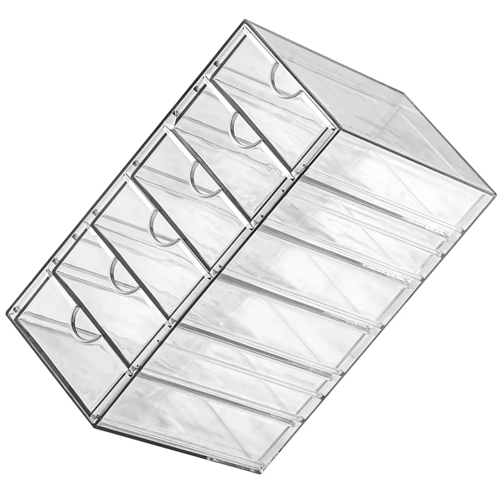 

Desktop Drawer Organizer Multi-layer Transparent Storage Box Versatile Trinket Storage Holder for Makeup Stationery Jewelry
