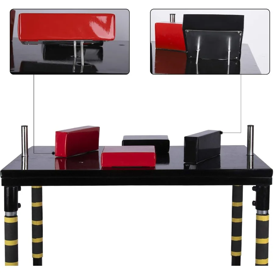 Master Arm Wrestling Equipment Table, Advanced Scratch-Resistant Leather Elbow Pad, Thick EVA Foam Material Arm Wrestling Muscle