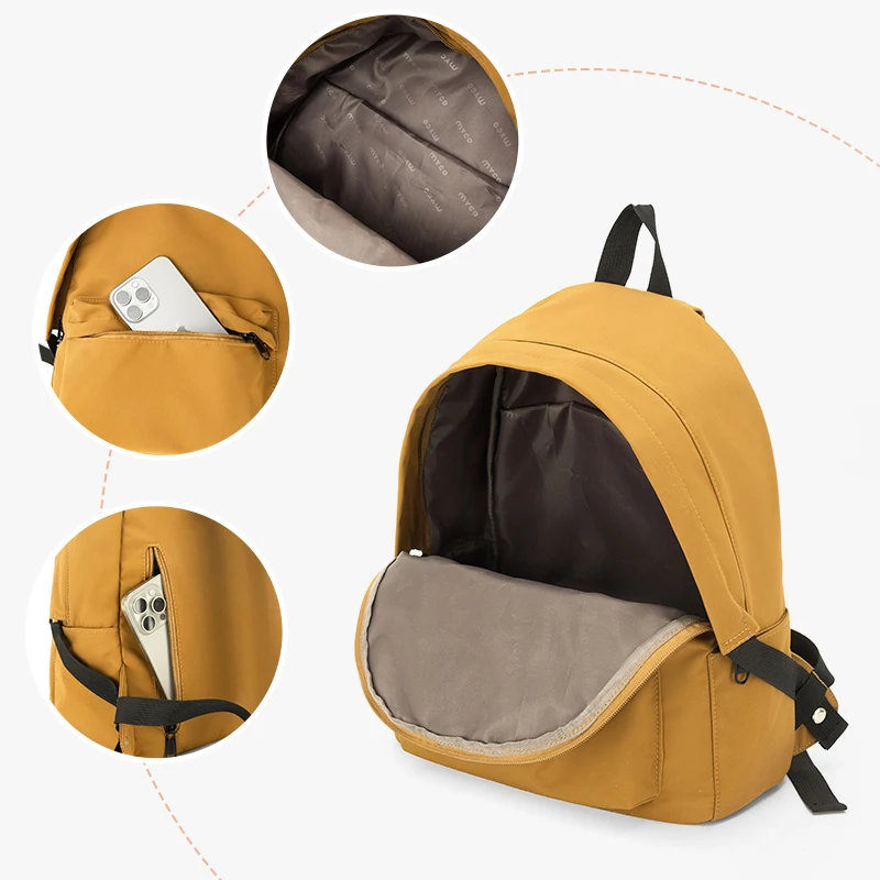 Super High-Looking Schoolbag Korean Style Lazy Style Brand Preppy Style Sweet Girl Cream Style Female College Student Backpack