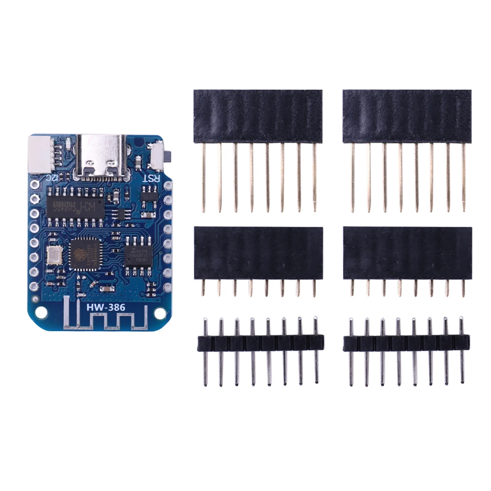 Arduino IDE 프로그래밍용 개발 보드, D1 Mini V4.0.0 사물 인터넷 보드, 3.3V 기반, ESP8266, USB C타입, 4MB