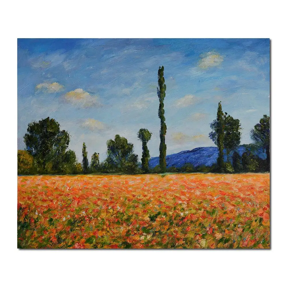 

High quality Claude Monet paintings for sale Field of Poppies II Canvas art hand-painted