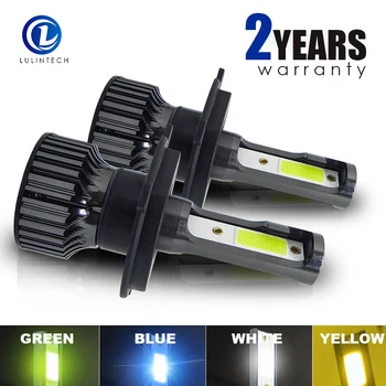 2pcs H4 Led H11 H7 자동차 전구 H1 H3 H8 H9 880 881 905 9006 HB3 6000K 3000K 아이스 블루 그린 12V 24V 자동차 안개 램프