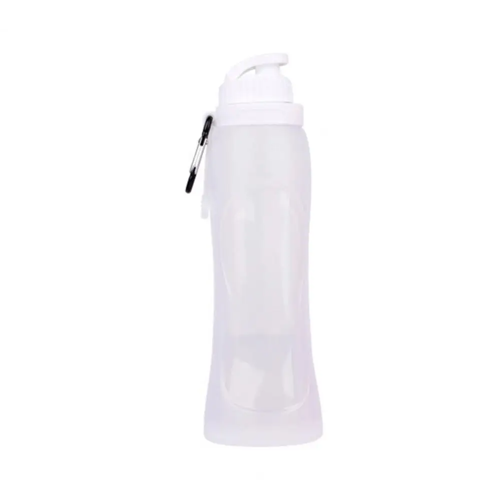 

500ml Foldable Water Kettle BPA Free Large Capacity Drinkware Foldable Silicone Water Bottle for Sport