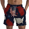 Newest Summer Mens Shorts USA UK National Flag 3D Print Casual Short Pant Teen Quick-drying Swimsuit Swim Trunks Cool Ice 2