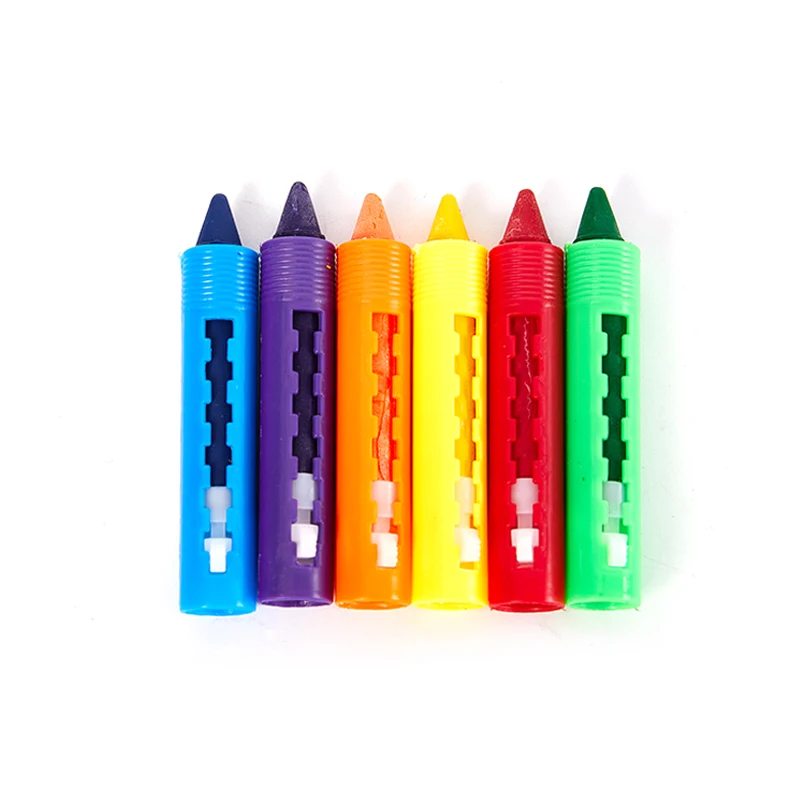 Crayons Lavables pour Enfant, Peintures de Bain pour Bébé, Stylos à Dessin,  Jouet pour Halloween, Effacement de la Peinture Graffiti, 6 Pièces