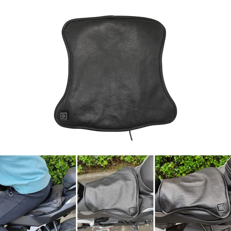 

Motorcycle Heated Pad 3-Gear Temperature Control Heating Cushion for Winter