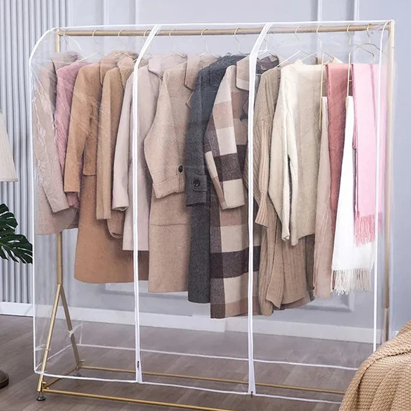 Floor Clothes Hanger Dust Cover Bedroom Drying Rack Dust Cover Cloth